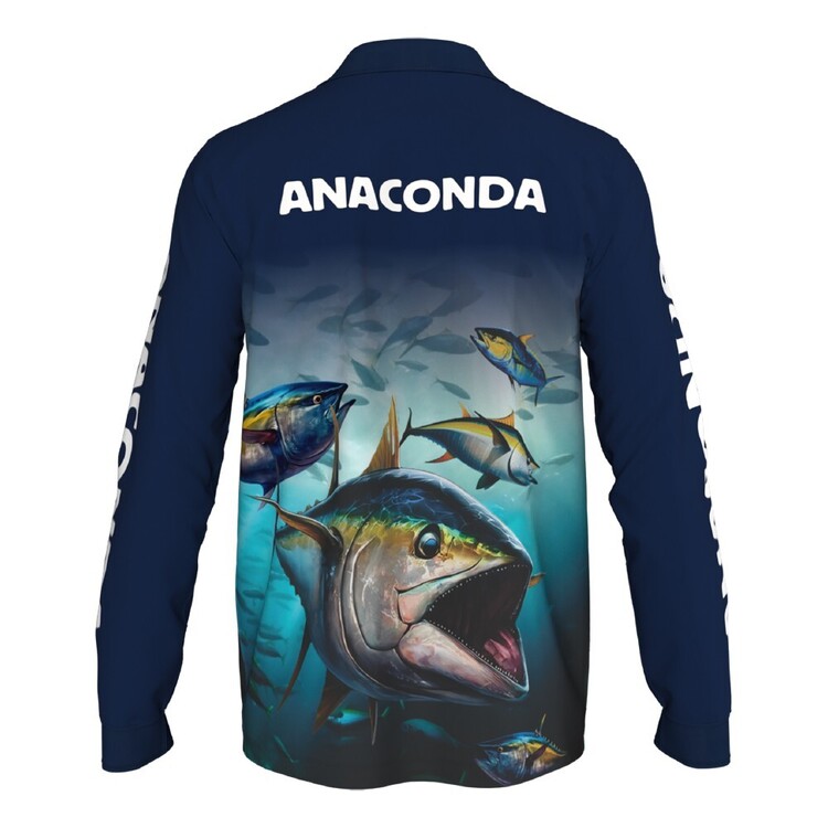 Anaconda Species Polo Fishing Shirt Tuna