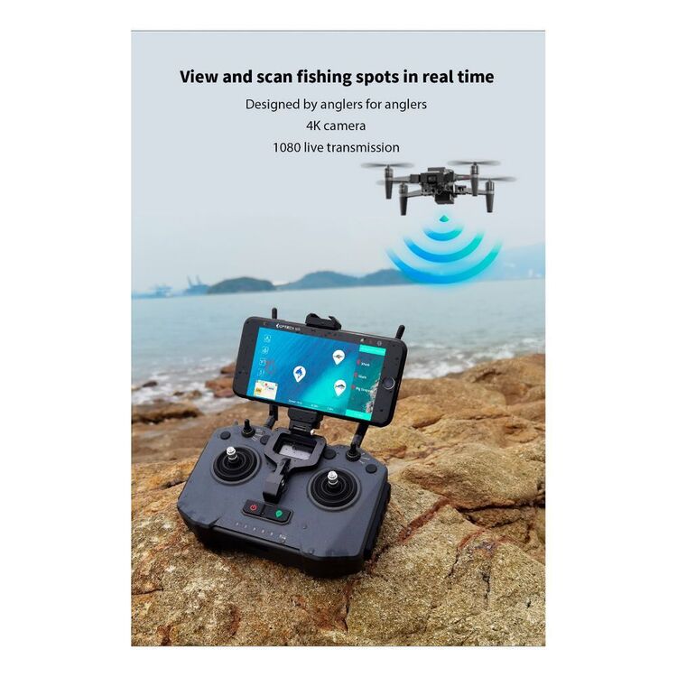 IDFTECH Kingfisher Fishing Drone 2 Battery Bundle Black