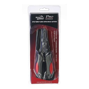 Jarvis Walker Pro Series 6'' Split Ring Pliers With Braid Cutters Black 6 in