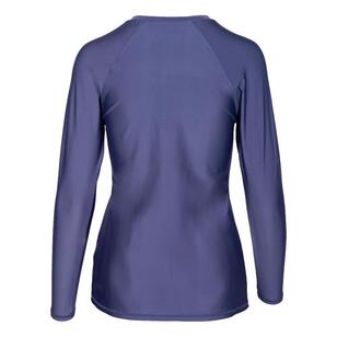 Body Glove Women's Core Long Sleeve Rash Vest Navy