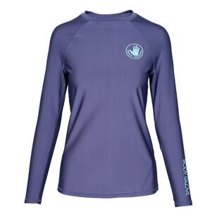 Body Glove Women's Core Long Sleeve Rash Vest Navy