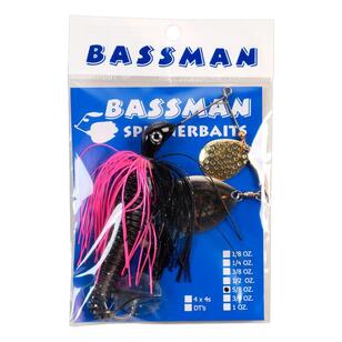 Bassman Codman Pre-Rigged Looped Eye 5/8oz Spinnerbait Black / Pink