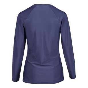 Body Glove Women's Core Full Zip Long Sleeve Rash Vest Navy