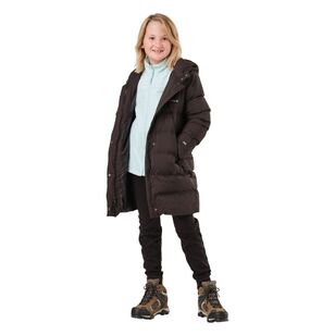 Cederberg Youth Girls' Longline Hooded Puffer Jacket Black