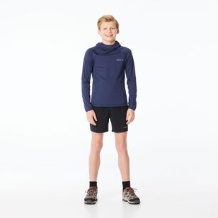 Cederberg Youth Tech Hooded Long Sleeve Top Navy