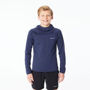 Cederberg Youth Tech Hooded Long Sleeve Top Navy