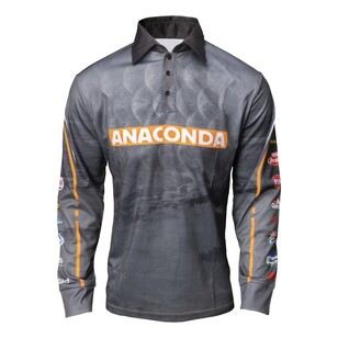 Team Anaconda Polo Fishing Shirt Charcoal