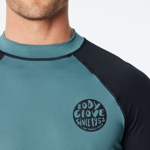 Body Glove Men's Surf Rash Vest Long Sleeve Tee Green