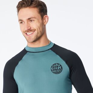 Body Glove Men's Surf Rash Vest Long Sleeve Tee Green