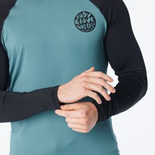 Body Glove Men's Surf Rash Vest Long Sleeve Tee Green