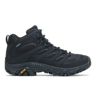 Merrell Men's Moab 3 Gore-Tex Wide Fit Mid Hiking Boots Triple Black