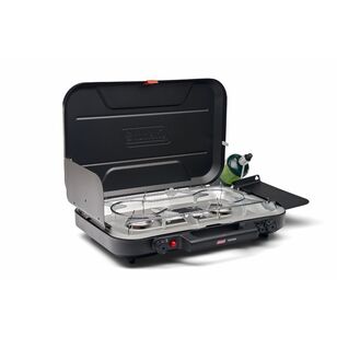 Coleman Eventemp 3 Burner Stove with Griddle Black Black