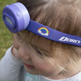 Dorcy Kids 40 Lumens Rechargeable Headlamp Purple Rainbow 40 Lumens