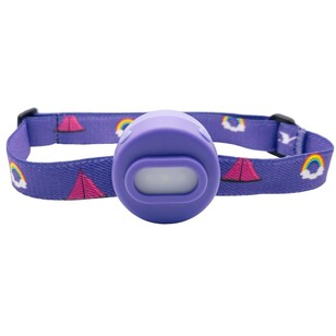 Dorcy Kids 40 Lumens Rechargeable Headlamp Purple Rainbow 40 Lumens