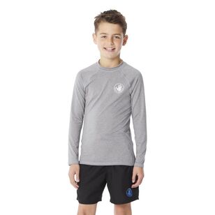 Body Glove Youth Boys Long Sleeve Core Rash Vest Grey Marle