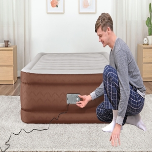 Bestway Alwayzair Fortech Double High Air Mattress with Built in Pump Queen