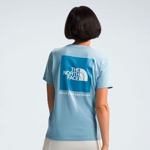 The North Face Women's Box NSE Short Sleeve Tee Steel Blue