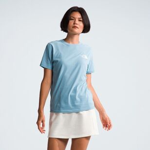 The North Face Women's Box NSE Short Sleeve Tee Steel Blue