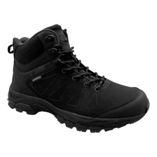 Hi Tec Men's Fast Hike Mid Waterproof Hiking Boots Triple Black