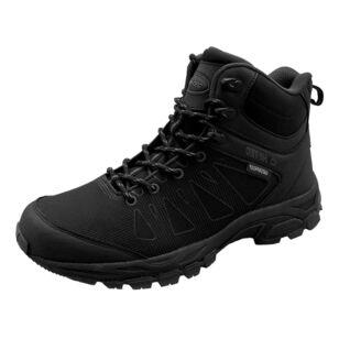 Hi Tec Men's Fast Hike Mid Waterproof Hiking Boots Triple Black