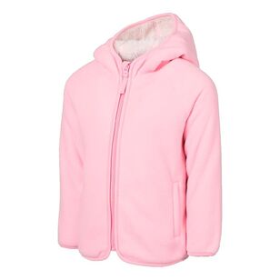 Cape Kids Bonded Full Zip Fleece Pink Marle