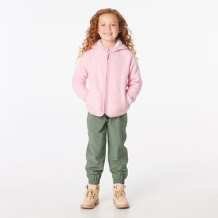 Cape Kids Bonded Full Zip Fleece Pink Marle