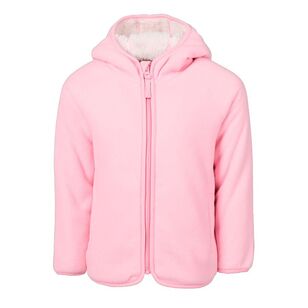 Cape Kids Bonded Full Zip Fleece Pink Marle