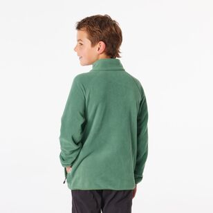 Cape Youth Quarter Zip Polar Fleece Green