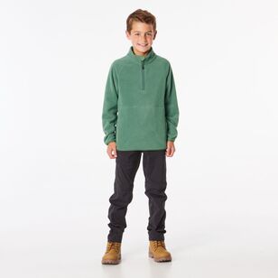 Cape Youth Quarter Zip Polar Fleece Green