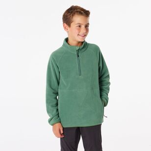 Cape Youth Quarter Zip Polar Fleece Green