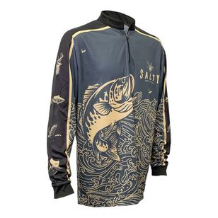 Salty Hunt 'n' Fish Moonlight Game King Sublimated Polo Shirt