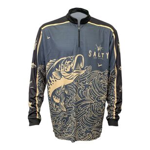 Salty Hunt 'n' Fish Moonlight Game King Sublimated Polo Shirt