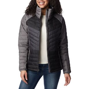 Columbia Women's Powder Lite II Full Zip Jacket City Grey / Blk Shark