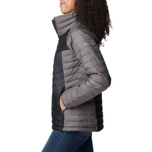 Columbia Women's Powder Lite II Full Zip Jacket City Grey / Blk Shark