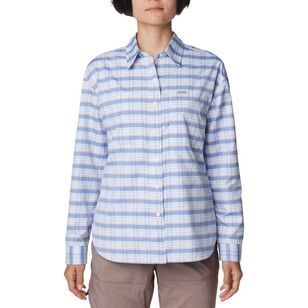 Columbia Women's Silver Ridge Utility Patterned Long Sleeve Shirt Eve Small Plaid