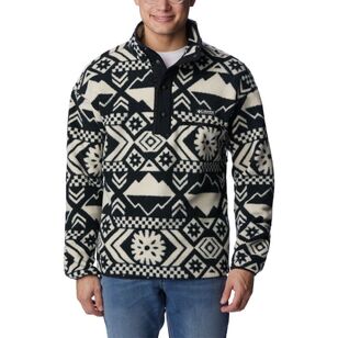 Columbia Men's Helvetia Half Snap Fleece Black Checked