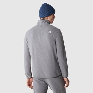 The North Face Men's 100 Glacier 1/4 Fleece Grey Heather