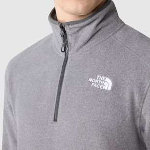 The North Face Men's 100 Glacier 1/4 Fleece Grey Heather