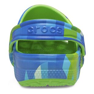 Crocs Kids Classic Digital Block Clog Green Slime