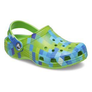 Crocs Kids Classic Digital Block Clog Green Slime