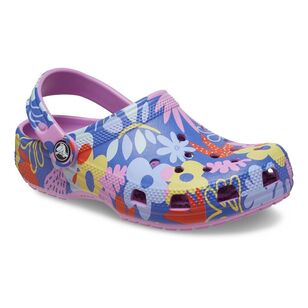 Crocs Kids Classic Printed Floral Clog Bubble