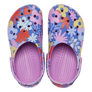 Crocs Kids Classic Printed Floral Clog Bubble