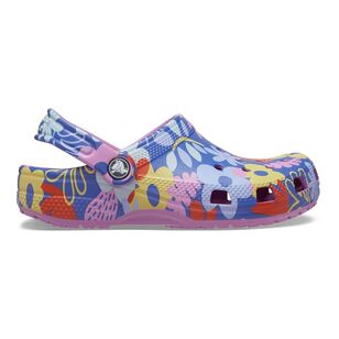 Crocs Kids Classic Printed Floral Clog Bubble