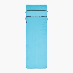 Sea To Summit Breeze Sleeping Bag Cooling Liner Rectangular with Pillow Sleeve Blue