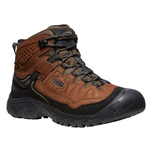 Keen Men's Targhee IV Waterproof Mid Hiking Boots Bison & Black