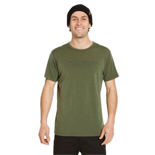 XTM Men's Adventure Merino Tee Winter Moss