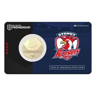 NRL Sydney Roosters $1 Team Coin in Card