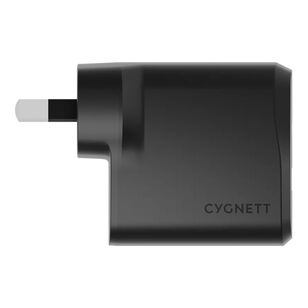 Cygnett 32W Powerplus Dual Port Wall Charger Black 32W