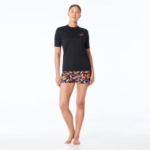 Body Glove Women's Surf Tee Black Tropics