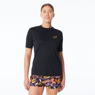 Body Glove Women's Surf Tee Black Tropics